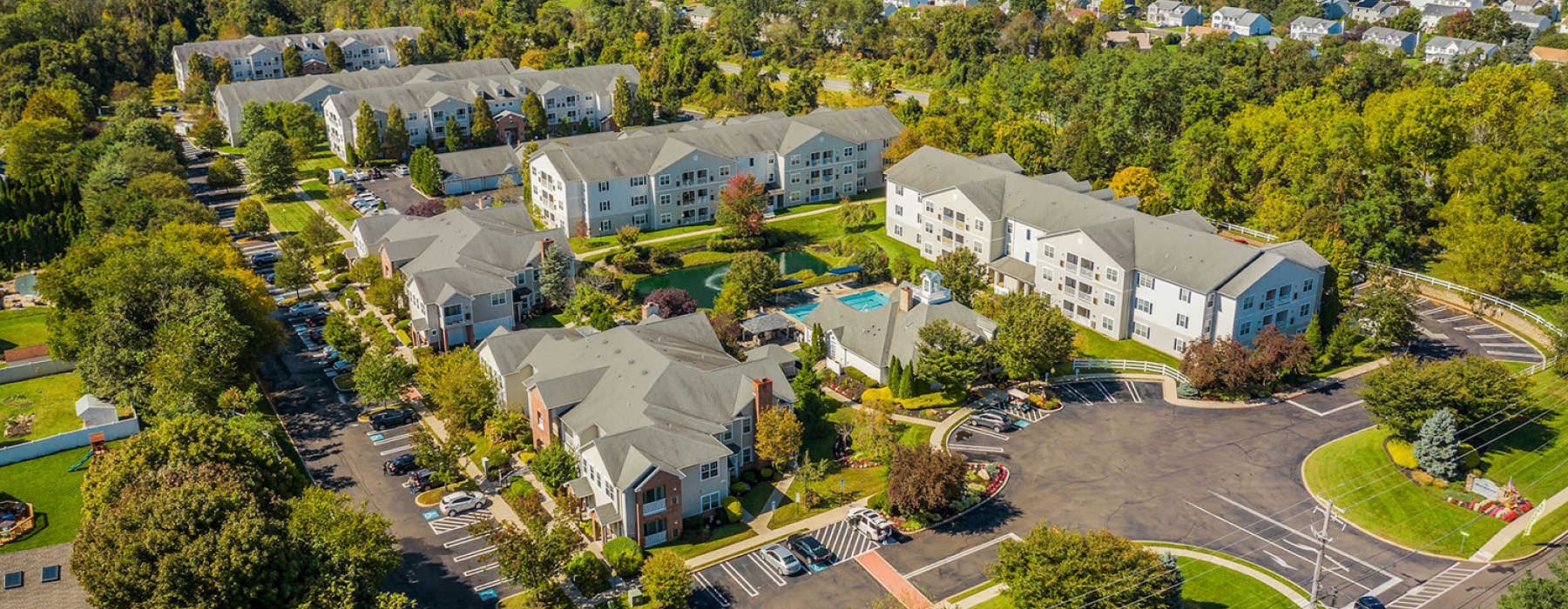 aerial view of HeatherGate at Oxford Valley