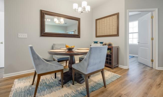 Find your perfect fit at HeatherGate at Oxford Valley a dining room table with chairs
